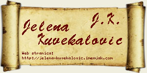 Jelena Kuvekalović vizit kartica